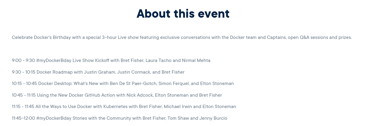 Docker 活动信息 - https://moelove.info