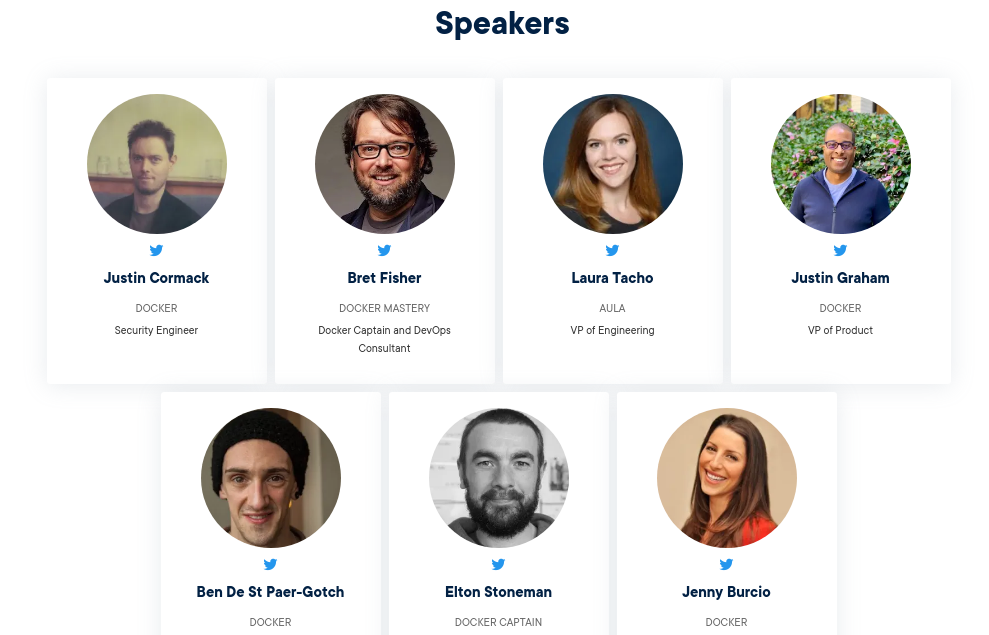 Docker 活动 speakers - https://moelove.info